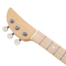 GAOMON 3 String Mini Acoustic Guitar Basswood Body Fully-Enclosed Tuners Small Guitar