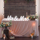 GAOMON Wood Letters Mr Mrs Wedding Props Party Decoration White
