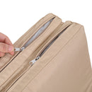 GAOMON Bed with Double Wheel Four-line Wide Film Rattan Bed Brown