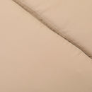 GAOMON Bed with Double Wheel Four-line Wide Film Rattan Bed Brown