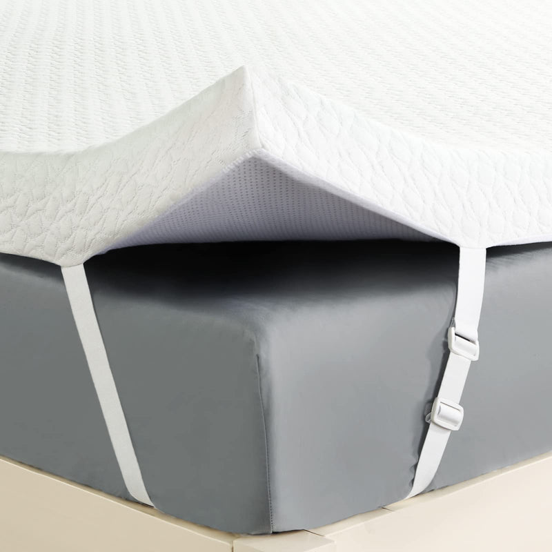 GAOMON Mattress Topper Full 2 Inch Green Tea Memory Foam Mattress Topper with Zippered Bamboo Cover