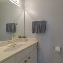 GAOMON Classical Bathroom faucets for Sink 3 Holes 8 inch Bathroom Faucet Widespread Brushed Gold Bathroom Faucet