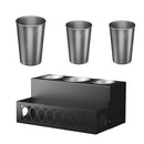 GAOMON Hair Dryer Storage Rack Bracket with 4 Compartments Waterproof