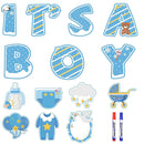GAOMON 14PCS Its a Boy Baby Shower Yard Sign with Stakes Waterproof Gender Reveal Yard Sign