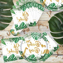 GAOMON 120PCS Jungle Animals Tableware Set Includes Plates Napkins Cups Straws Jungle Theme