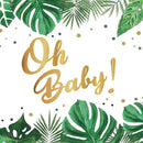 GAOMON 120PCS Jungle Animals Tableware Set Includes Plates Napkins Cups Straws Jungle Theme