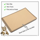 GAOMON Double Layers Cat Litter Mat with Mili Shape Kitty Litter Trapping Mat Training Pee Pads
