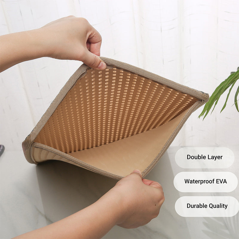 GAOMON Double Layers Cat Litter Mat with Mili Shape Kitty Litter Trapping Mat Training Pee Pads