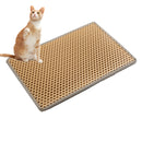 GAOMON Double Layers Cat Litter Mat with Mili Shape Kitty Litter Trapping Mat Training Pee Pads