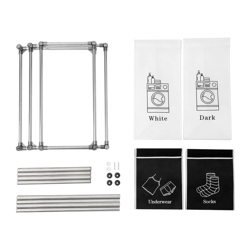 GAOMON 2 Tier Laundry Hamper with 4 Removable Bags Laundry Sorter Storage Basket