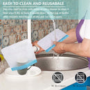 GAOMON 10PCS Food Storage Bags Reusable Leakproof Ziplock Sandwich Bag