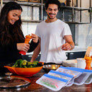 GAOMON 10PCS Food Storage Bags Reusable Leakproof Ziplock Sandwich Bag