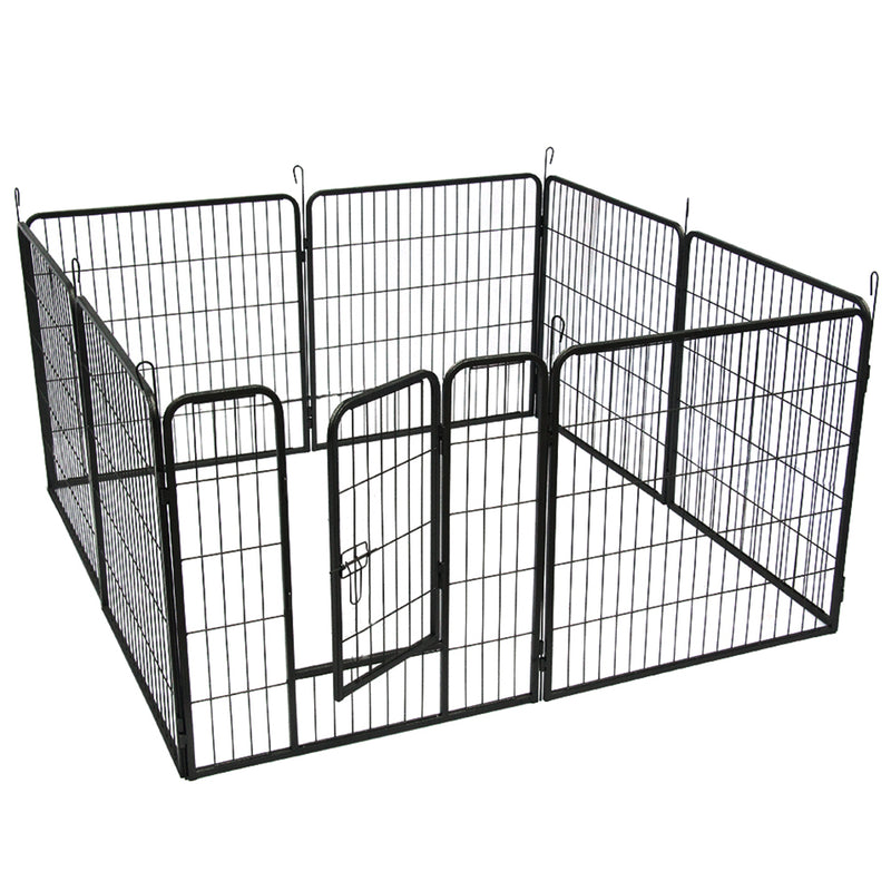 GAOMON 8 Panel 31.5 inches Foldable Pet Playpen Heavy Duty Metal Exercise Fence