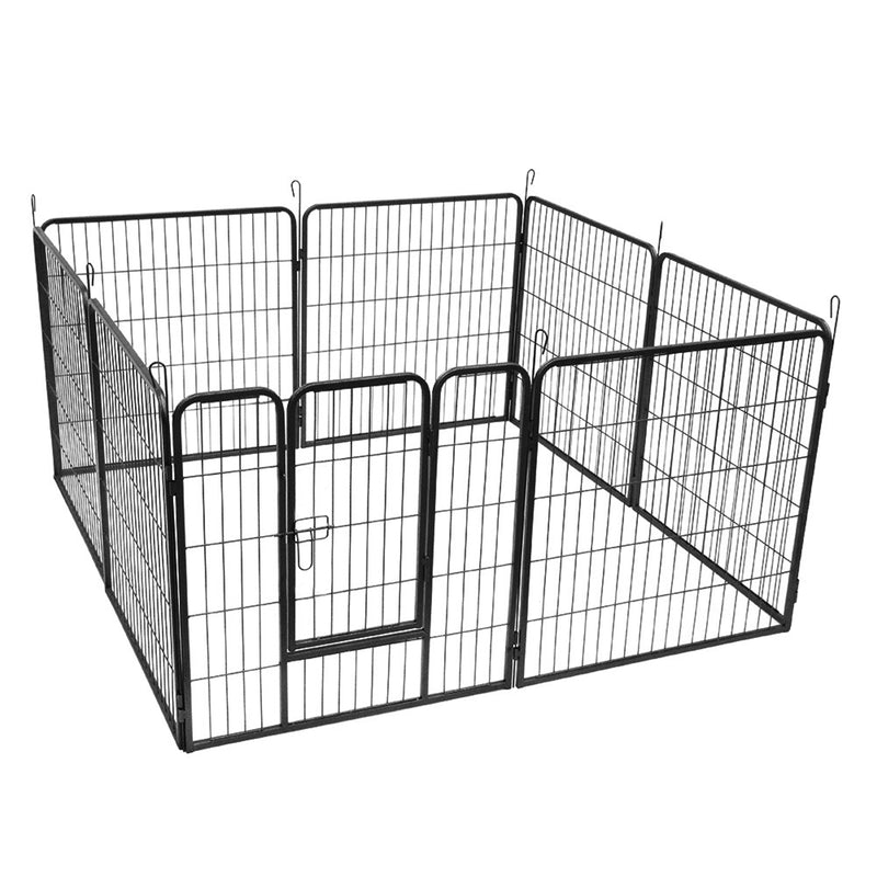 GAOMON 8 Panel 31.5 inches Foldable Pet Playpen Heavy Duty Metal Exercise Fence