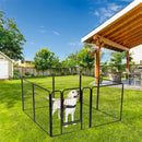 GAOMON 8 Panel 31.5 inches Foldable Pet Playpen Heavy Duty Metal Exercise Fence