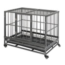 GAOMON 36in Portable Foldable Cage Easy Assemble Pet Playpen with Tray Rollers