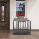 GAOMON 36in Portable Foldable Cage Easy Assemble Pet Playpen with Tray Rollers