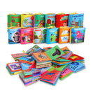 GAOMON Baby Cloth Learning Book Set 12pcs Nontoxic Fabric Baby Cloth Activity Crinkle Soft Books