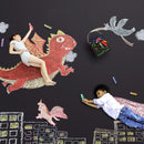 GAOMON 20pcs Sidewalk Chalk 15 Colors Dust-free