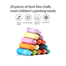 GAOMON 20pcs Sidewalk Chalk 15 Colors Dust-free