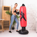 GAOMON Inflatable Boxing Sandbag with Printing Boxing Column Red