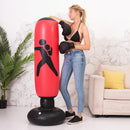 GAOMON Inflatable Boxing Sandbag with Printing Boxing Column Black