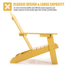 GAOMON Classic Wooden Chair for Patio Deck Garden Backyard Yellow