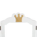 GAOMON Children Dressing Table 3-sided Foldable Mirror Dressing Table + Chair White