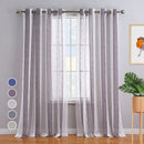 GAOMON 52 inches W Sheer Curtains for Living Room Bedroom Purple 52 inches W x54 inches L