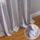 GAOMON 52 inches W Sheer Curtains for Living Room Bedroom Purple 52 inches W x84 inches L