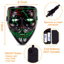 GAOMON 3 Pack Led Light Up Masks Scary Masks for Halloween