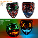 GAOMON 6PACK Halloween Purge Mask LED Gloves Set