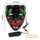 GAOMON 6PACK Halloween Purge Mask LED Gloves Set