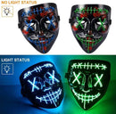GAOMON Halloween 2pcs LED Mask Light Up Scary Mask