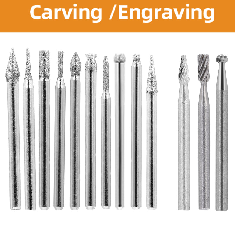 GAOMON Rotary Tool Accessories Kit 300Pcs Universal Shank Fitment with Drill Bits