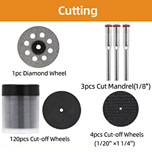 GAOMON Rotary Tool Accessories Kit 300Pcs Universal Shank Fitment with Drill Bits