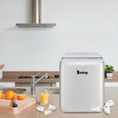 ZOKOP Ice Maker ICM-2005 ABS Transparent Cover Display for Office Home Silver