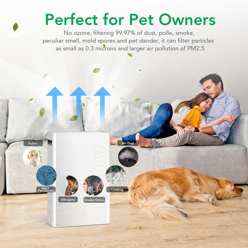 GAOMON Air Purifier AF1 4-Stage Filtration Germ Guardian Air Purifier UK Plug