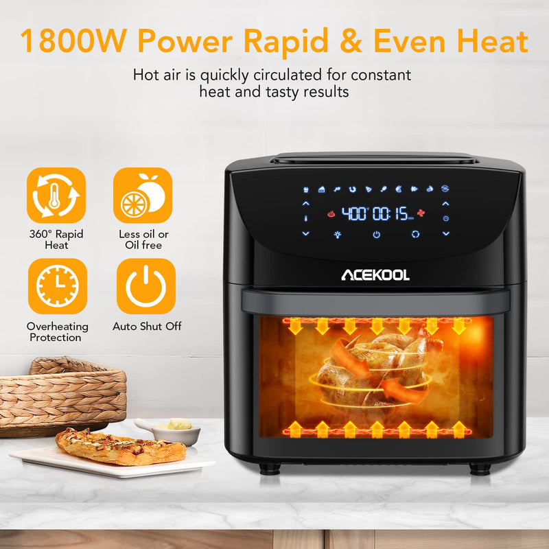 GAOMON Air Fryer FT1 10-in-1 19QT Digital Large Airfryer Oven EU Plug
