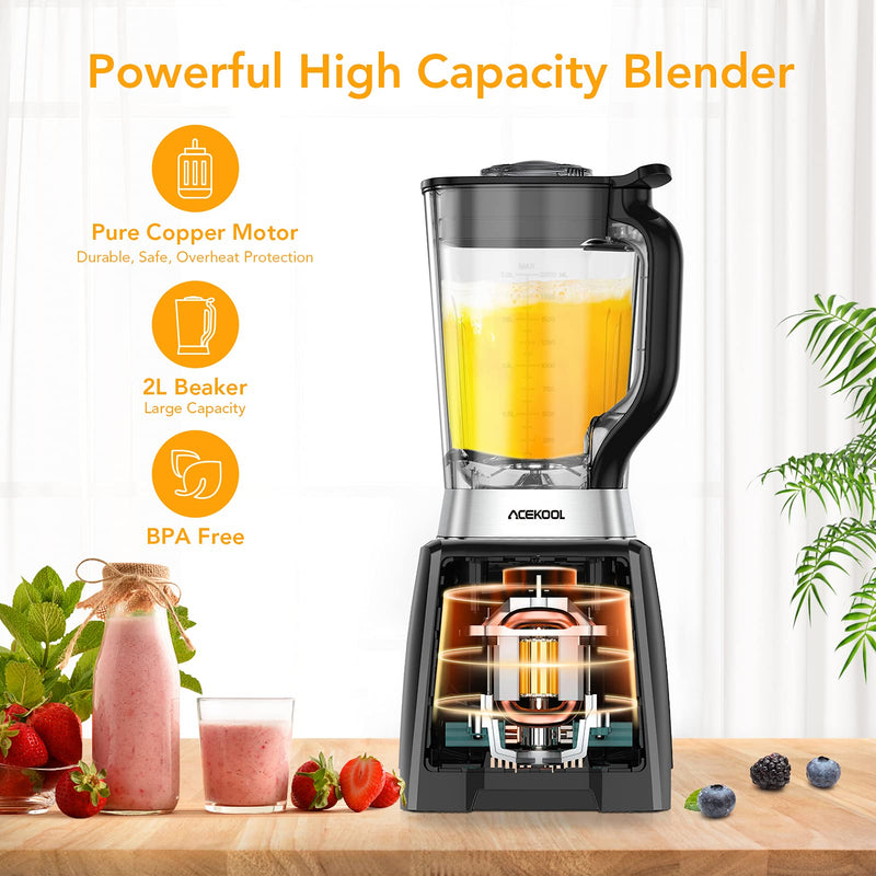 GAOMON Blender BC2 1450W 2L Smoothie Blender with Pitcher EU Plug