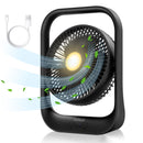 GAOMON Fan ND2 Rechargeable Desk Fan with Night Light - Black