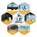 GAOMON Mixer MC1 1400W 7.5QT 10 Speeds Tilt-Head Stand Mixer Blue EU Plug