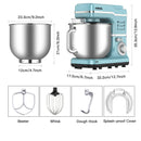 GAOMON Mixer MC1 1400W 7.5QT 10 Speeds Tilt-Head Stand Mixer Blue EU Plug
