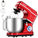 GAOMON Mixer MC1 1400W 7.5QT 10 Speeds Tilt-Head Stand Mixer Red EU Plug