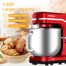 GAOMON Mixer MC1 1400W 7.5QT 10 Speeds Tilt-Head Stand Mixer Red EU Plug