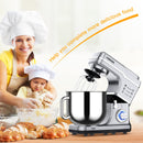 GAOMON Mixer MC1 660W 7.5 Quart 10 Speeds Tilt-Head Stand Mixer Silver US Plug