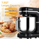 GAOMON Mixer MC1 660W 7.5 Quart 10 Speeds Tilt-Head Stand Mixer Black US Plug