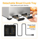 GAOMON Toaster TA1 Stainless Steel 4-Slice 7 Shades Toaster US Plug