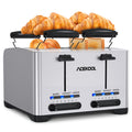 GAOMON Toaster TA1 Stainless Steel 4-Slice 7 Shades Toaster UK Plug