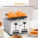 GAOMON Toaster TA1 Stainless Steel 4-Slice 7 Shades Toaster UK Plug